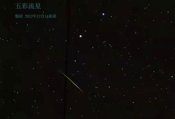 河北省天文爱好者协会组织观测拍摄双子座流星雨，观测拍摄地点石家庄赞皇县白草坪水库东岸。(图3)